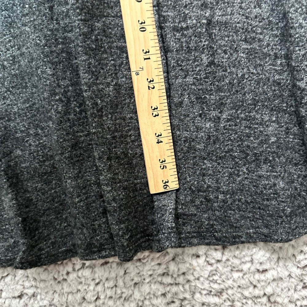 Ella Mara Gray Striped Knit Dress M Petite Minimalist Quiet Luxury Soft Girl - Picture 9 of 10